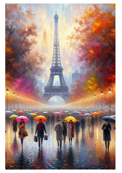 Tablou Paris în culorile toamnei