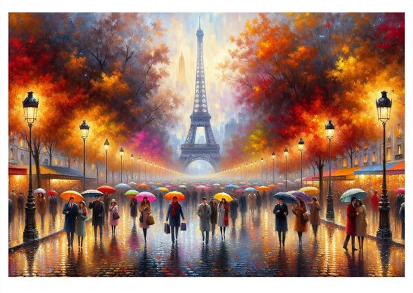 Tablou Paris de toamnă cu Turnul Eiffel
