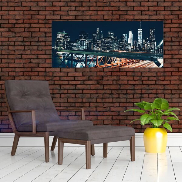 Tablou - Oraș de noapte (120x50 cm)