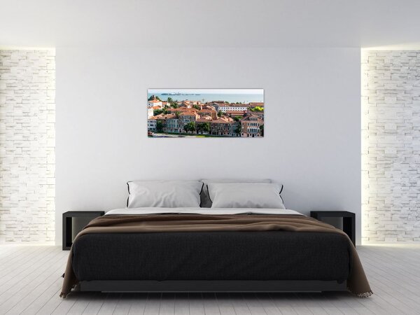 Tablou - Vedere aeriană a orașului (120x50 cm)
