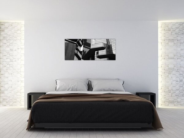 Tablou - Cladiri de sticlă (120x50 cm)