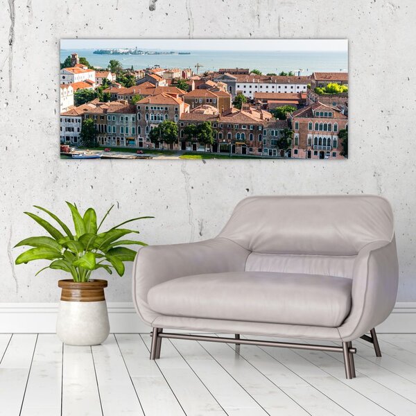 Tablou - Vedere aeriană a orașului (120x50 cm)