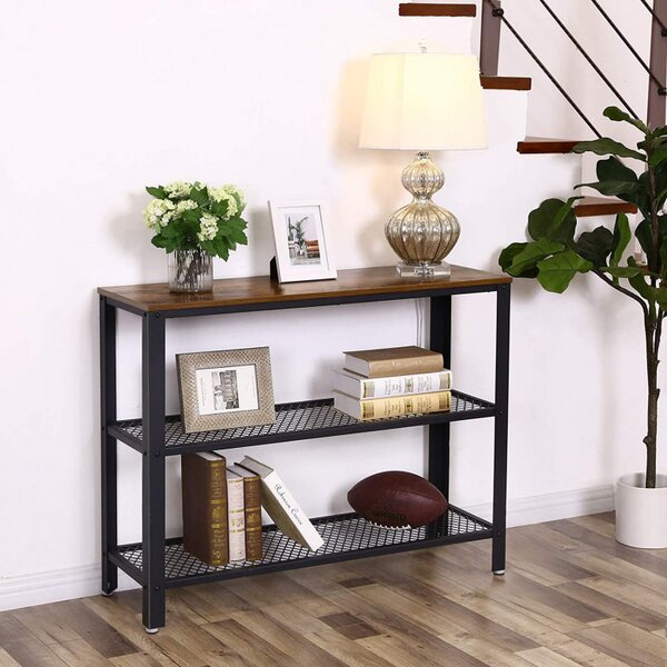 Masuta de Cafea Model Salem, 101.5x35x80 cm, Maro Rustic