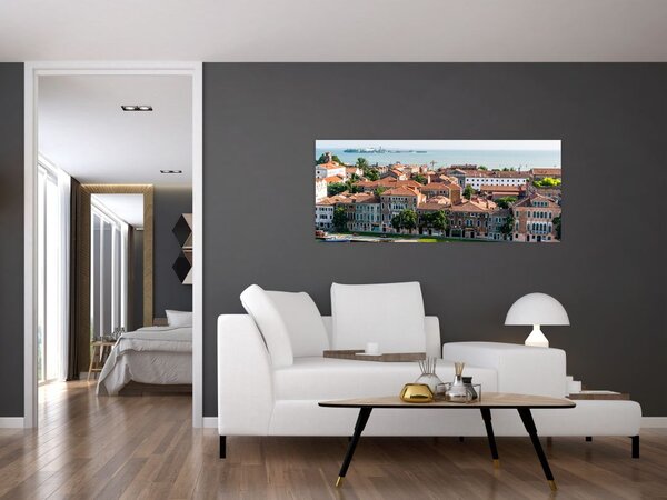 Tablou - Vedere aeriană a orașului (120x50 cm)