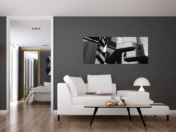 Tablou - Cladiri de sticlă (120x50 cm)