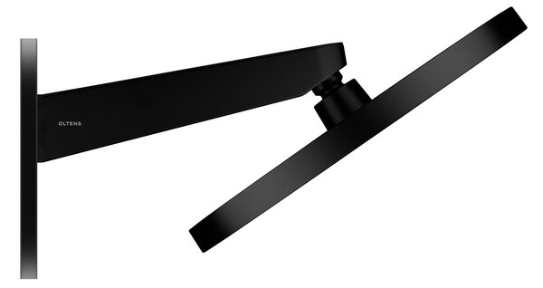Oltens Vann cap de duș 26x26 cm pătrat negru mat 37008300