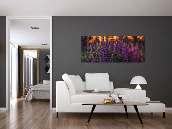 Tablou - Flori de lupin (120x50 cm)