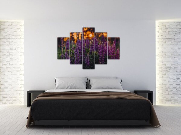 Tablou - Flori de lupin (150x105 cm)
