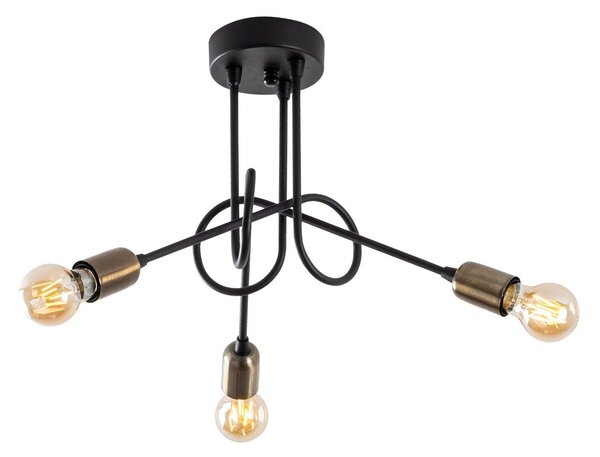 Lustra Viraj Chandelier, Negru, 46x46x32 cm