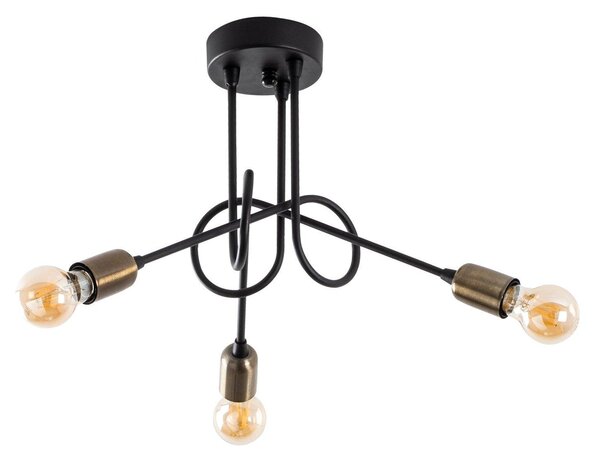 Lustra Viraj Chandelier, Negru, 46x46x32 cm