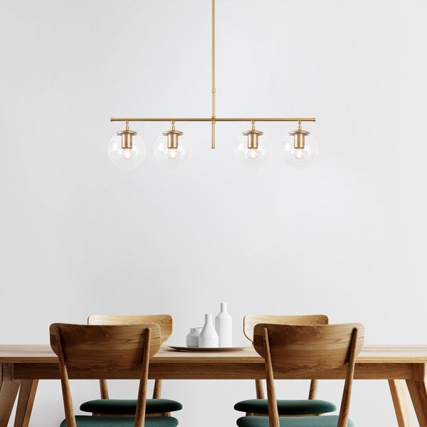 Lustra Roe Chandelier, Auriu, 81x15x76 cm