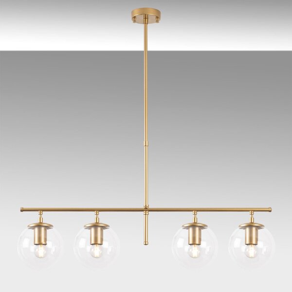 Lustra Roe Chandelier, Auriu, 81x15x76 cm