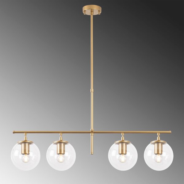 Lustra Roe Chandelier, Auriu, 81x15x76 cm