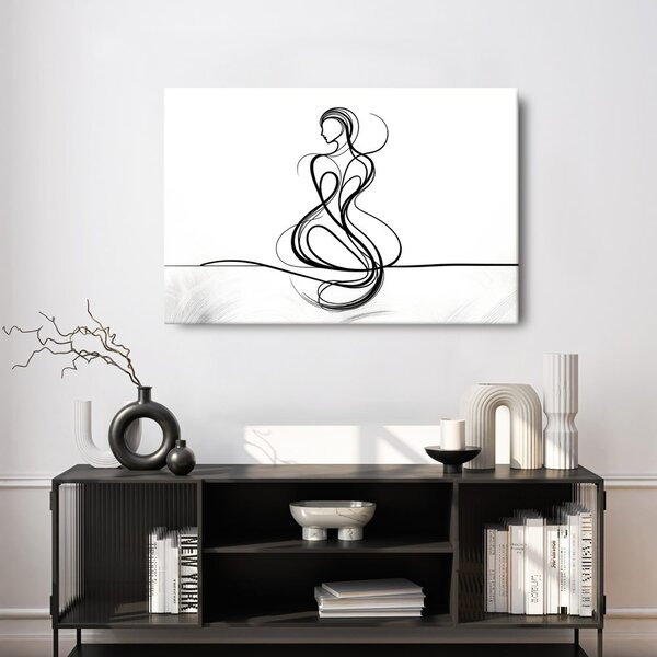 Tablou linii elegante de femeie