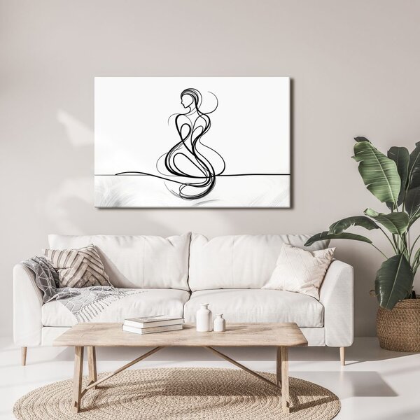 Tablou linii elegante de femeie