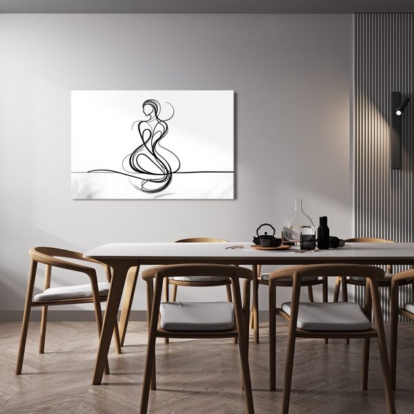 Tablou linii elegante de femeie