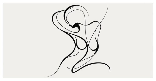 Tablou curbe artistice ale femeii
