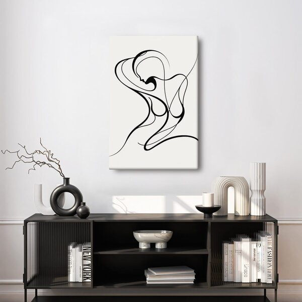 Tablou linie abstractă a femeii