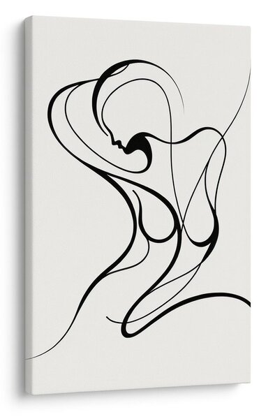 Tablou linie abstractă a femeii