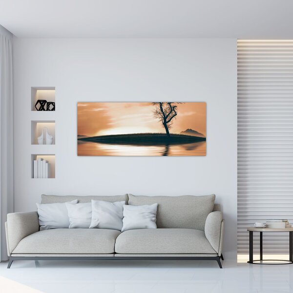 Tablou - Copaci pe insulă (120x50 cm)