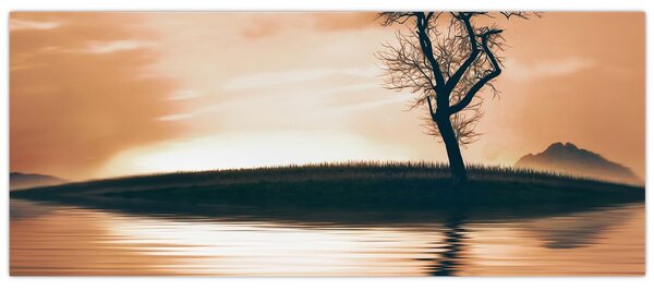 Tablou - Copaci pe insulă (120x50 cm)