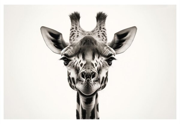 Tablou portret girafă