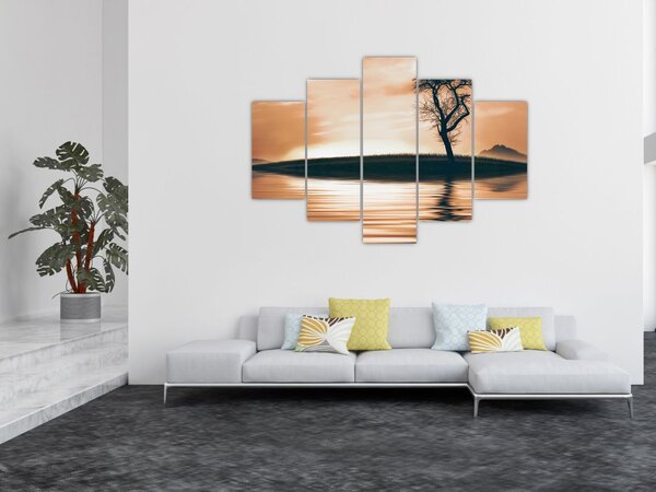 Tablou - Copaci pe insulă (150x105 cm)