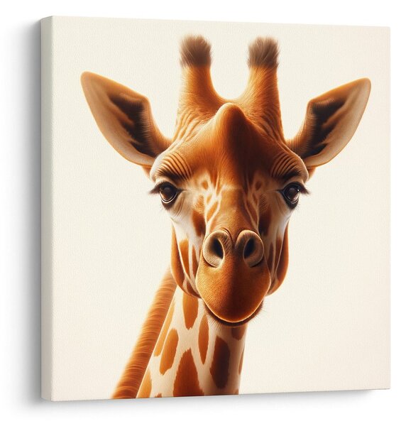Tablou privire detaliată a girafei