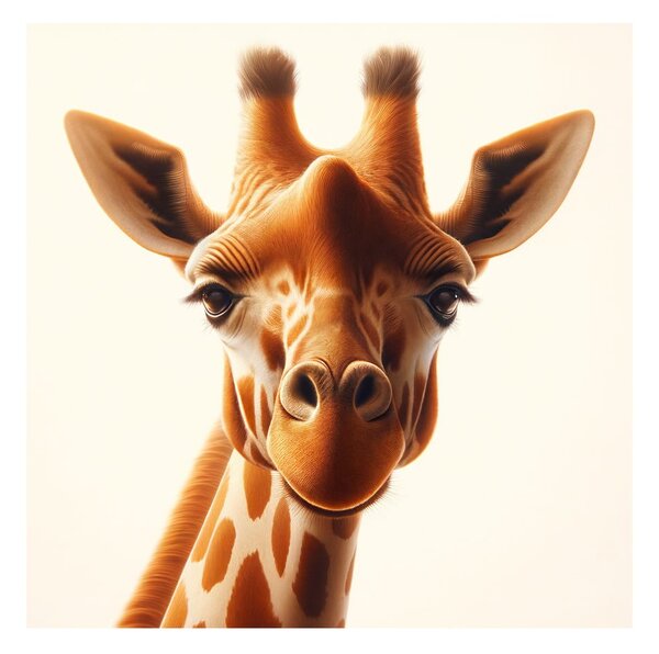 Tablou privire detaliată a girafei