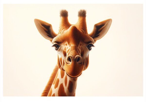 Tablou portret animal girafă