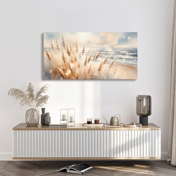 Tablou iarbă de pampas la mare