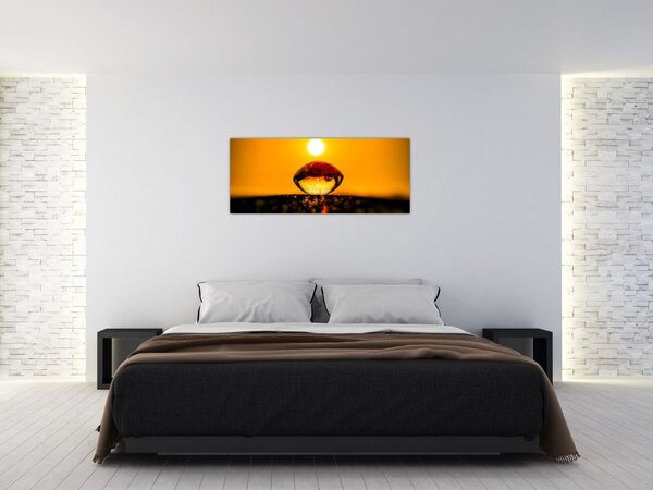 Tablou - Picături din sticlă (120x50 cm)