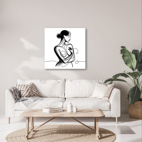 Tablou linii ale eleganței feminine
