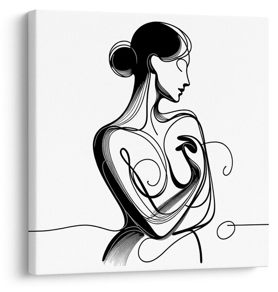 Tablou linii ale eleganței feminine