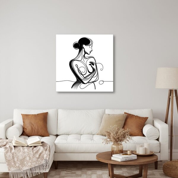 Tablou linii ale eleganței feminine