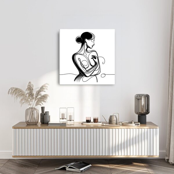 Tablou linii ale eleganței feminine