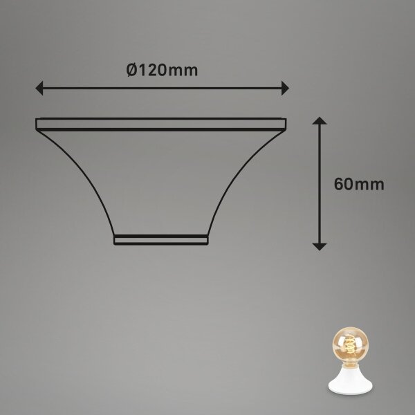 Briloner - Plafonieră pentru baie 1xE27/10W/230V IP44 albă