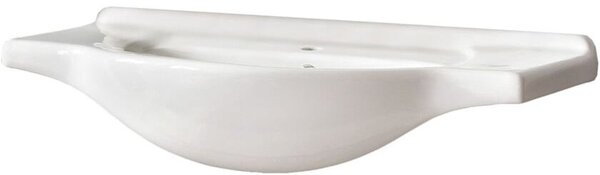 Comad lavoar 85x49 cm dreptunghiular mobilier alb luciu UM- CFP 85( YS27201-85)