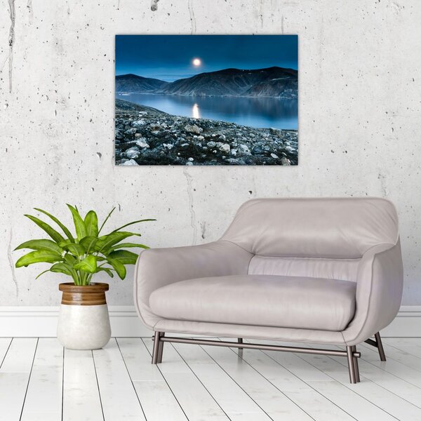 Tablou - Islanda noaptea (70x50 cm)