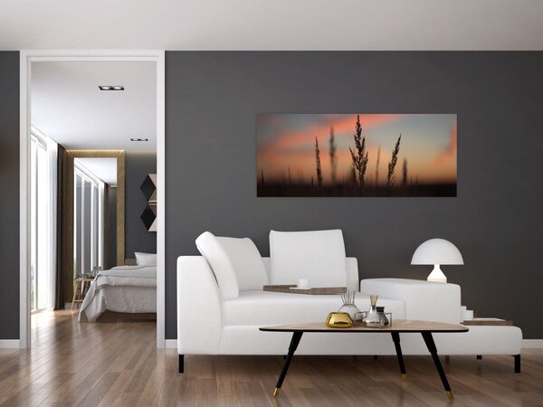 Tablou - Silueta plantei (120x50 cm)