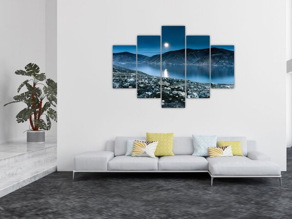 Tablou - Islanda noaptea (150x105 cm)