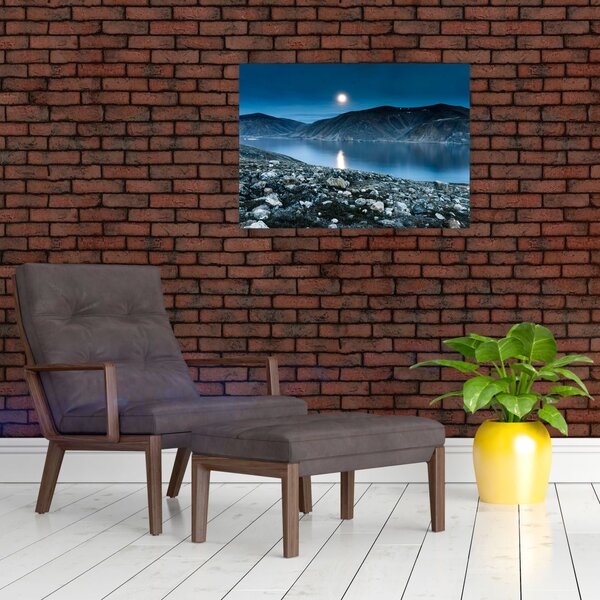 Tablou - Islanda noaptea (70x50 cm)