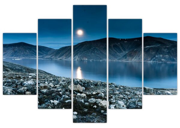 Tablou - Islanda noaptea (150x105 cm)