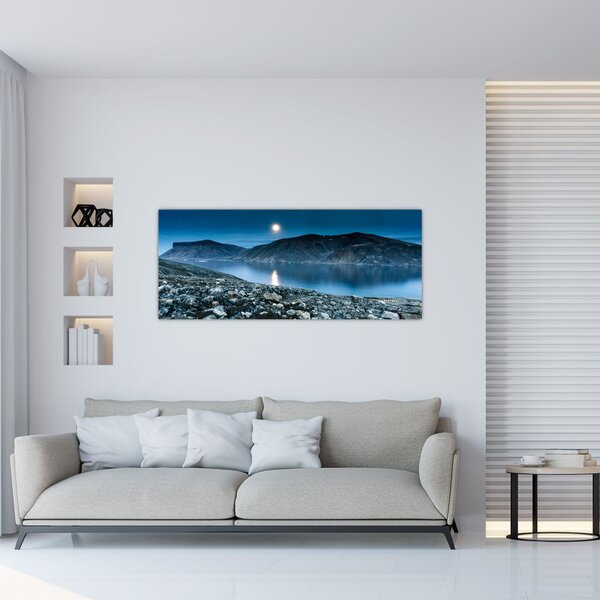Tablou - Islanda noaptea (120x50 cm)