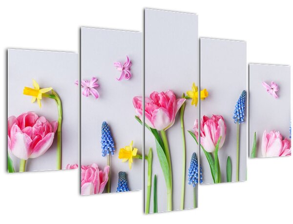 Tablou - Flori de primăvară (150x105 cm)