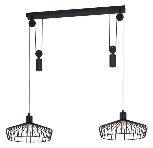 Eglo 43438 - Lustră suspendată pe cablu WINKWORTH 2xE27/40W/230V
