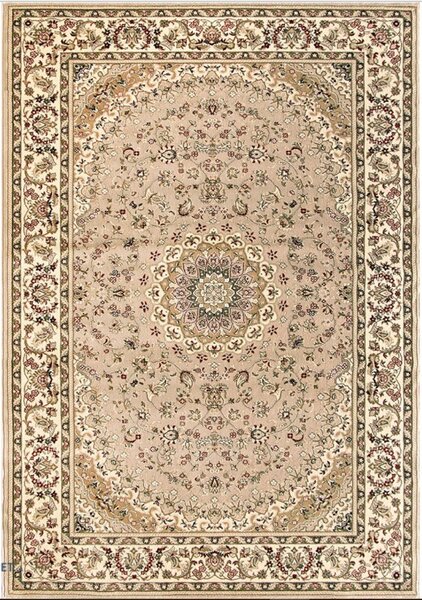 Covor Clasic Sufragerie Dormitor, Model Lotos 1555 110, Crem Bej 80x200