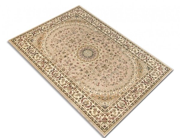 Covor Clasic Sufragerie Dormitor, Model Lotos 1555 110, Crem Bej Dreptunghi, 100x200