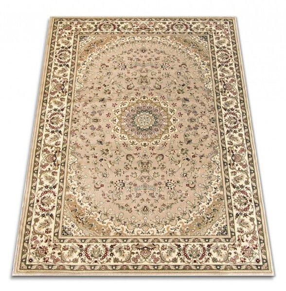 Covor Clasic Sufragerie Dormitor, Model Lotos 1555 110, Crem Bej 80x200
