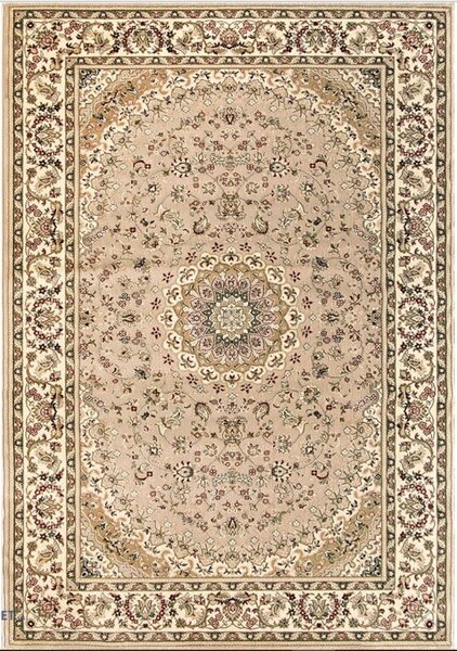 Covor Clasic Sufragerie Dormitor, Model Lotos 1555 110, Crem Bej Dreptunghi, 100x200